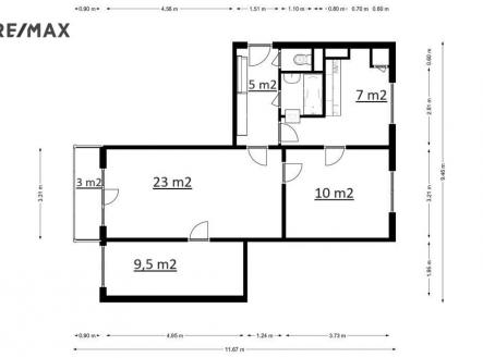 pudorys-2d-koty.jpg | Prodej bytu, 3+1, 61 m²