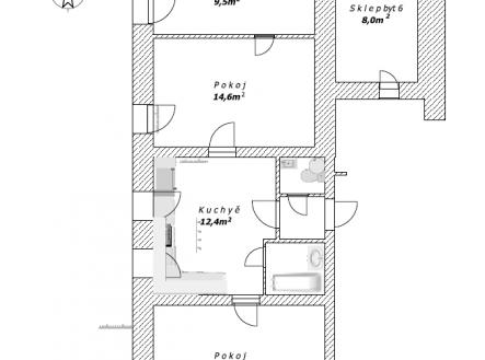 Byt 1 půdorys | Prodej - nájemní dům, 549 m²