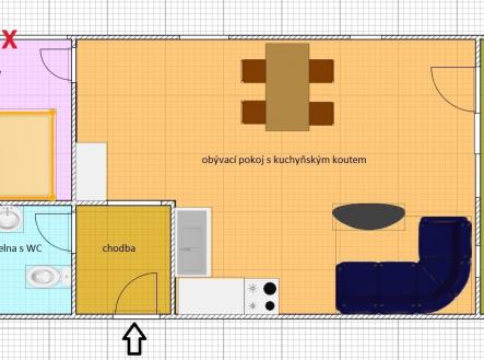 byt-5.jpg | Pronájem bytu, 2+kk, 50 m²