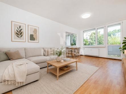 Návrh zařízení obývacího pokoje | Pronájem bytu, 3+1, 69 m²