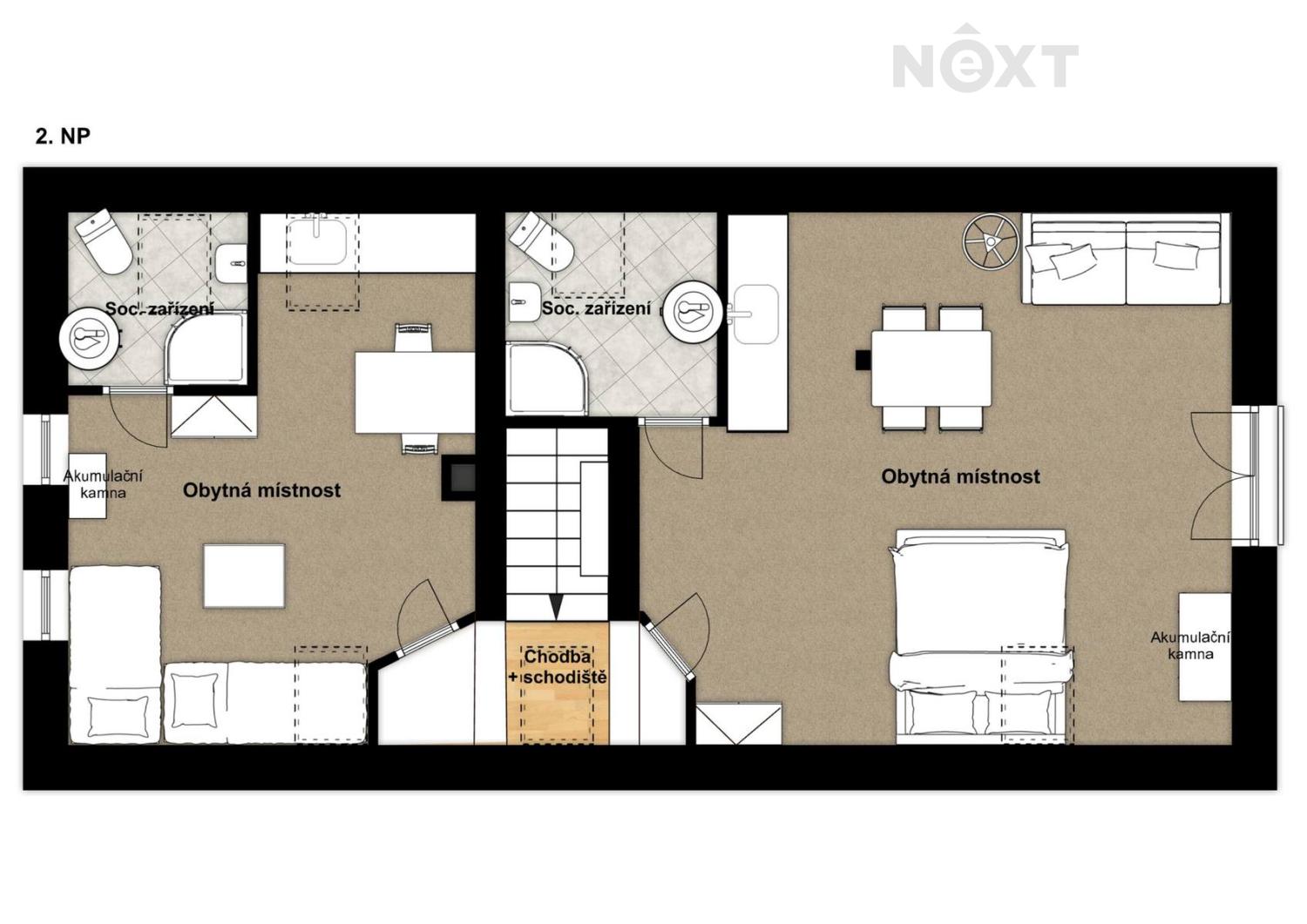 Prodej komerční Apartmány, 125㎡