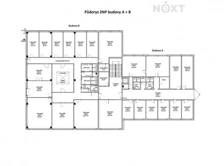 Pronájem - kanceláře, 42 m²