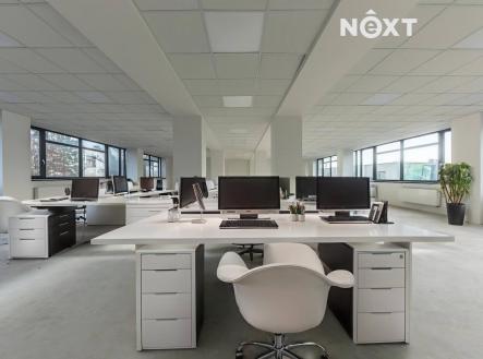 Pronájem - kanceláře, 348 m²