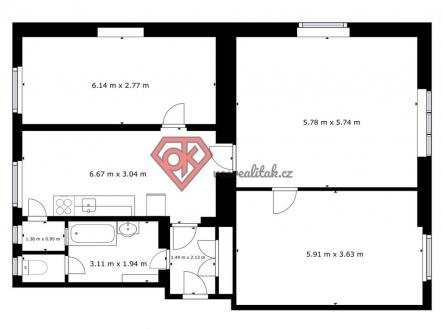 Prodej bytu, 3+1, 110 m²