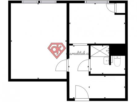 pudorys.jpg | Prodej bytu, 1+1, 35 m²