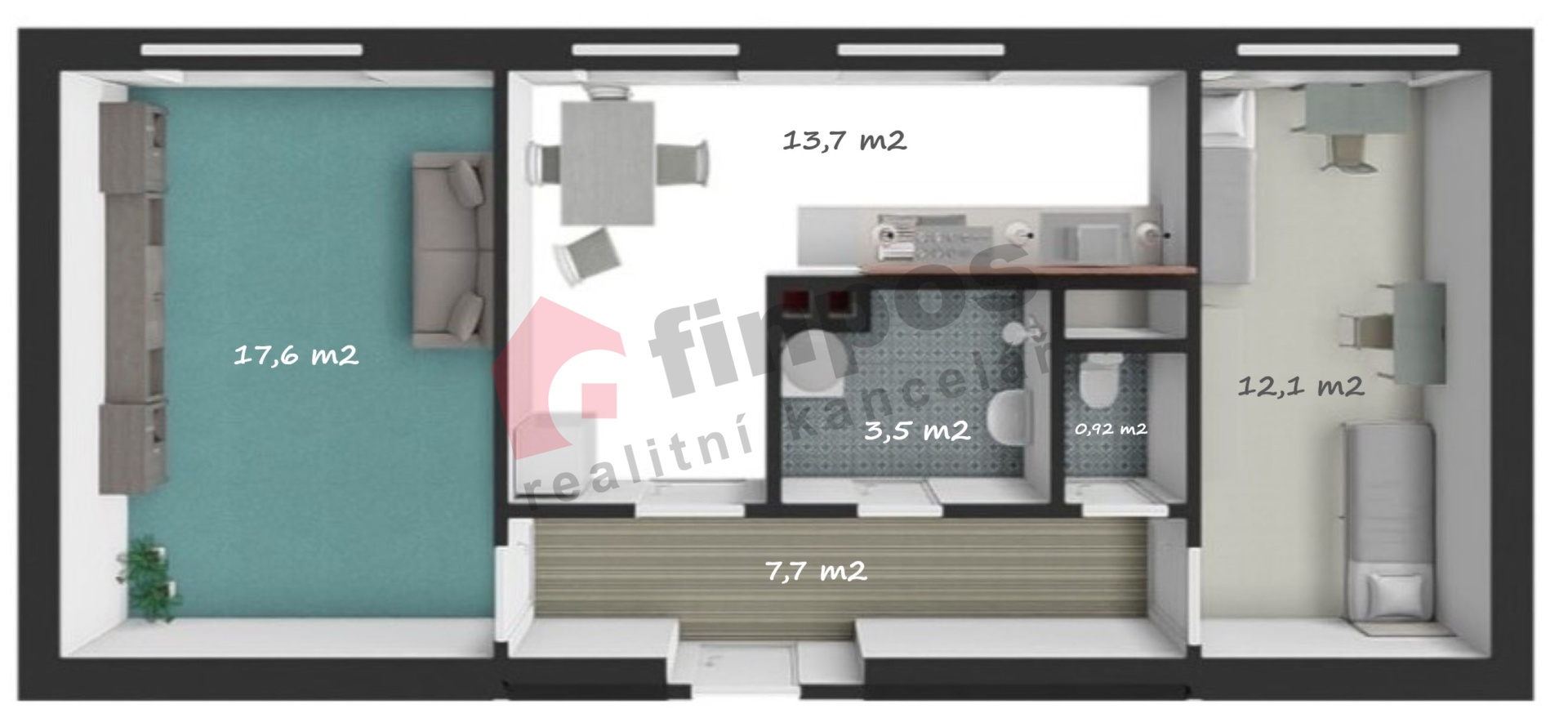 Prodej bytu 2+1 v Domašíně u Vlašimi, převod do osobního vlastnictví možný ihned a bez poplatku.