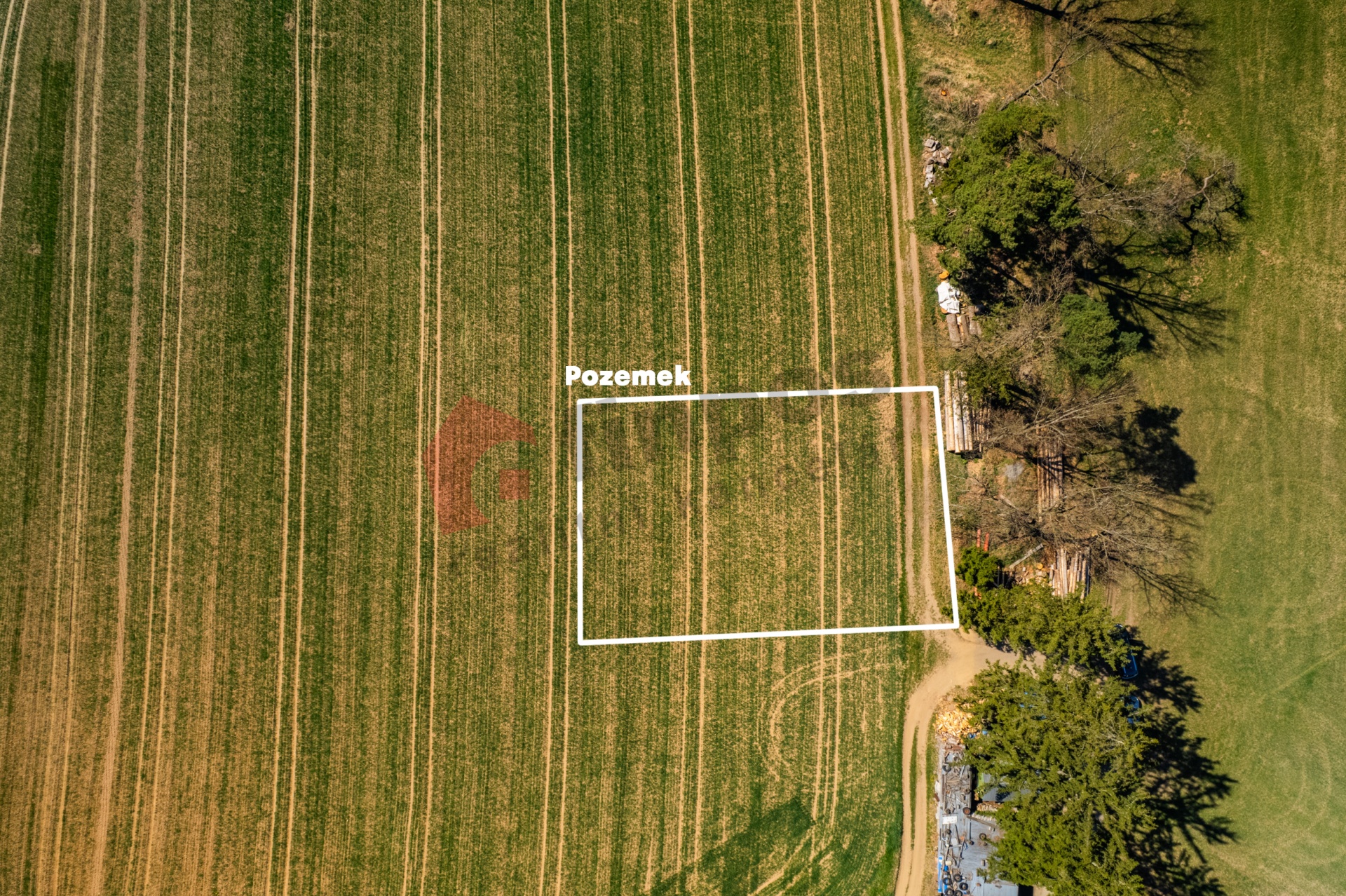 Stavební pozemek 1130 m2 Podolí u Ratibořských hor