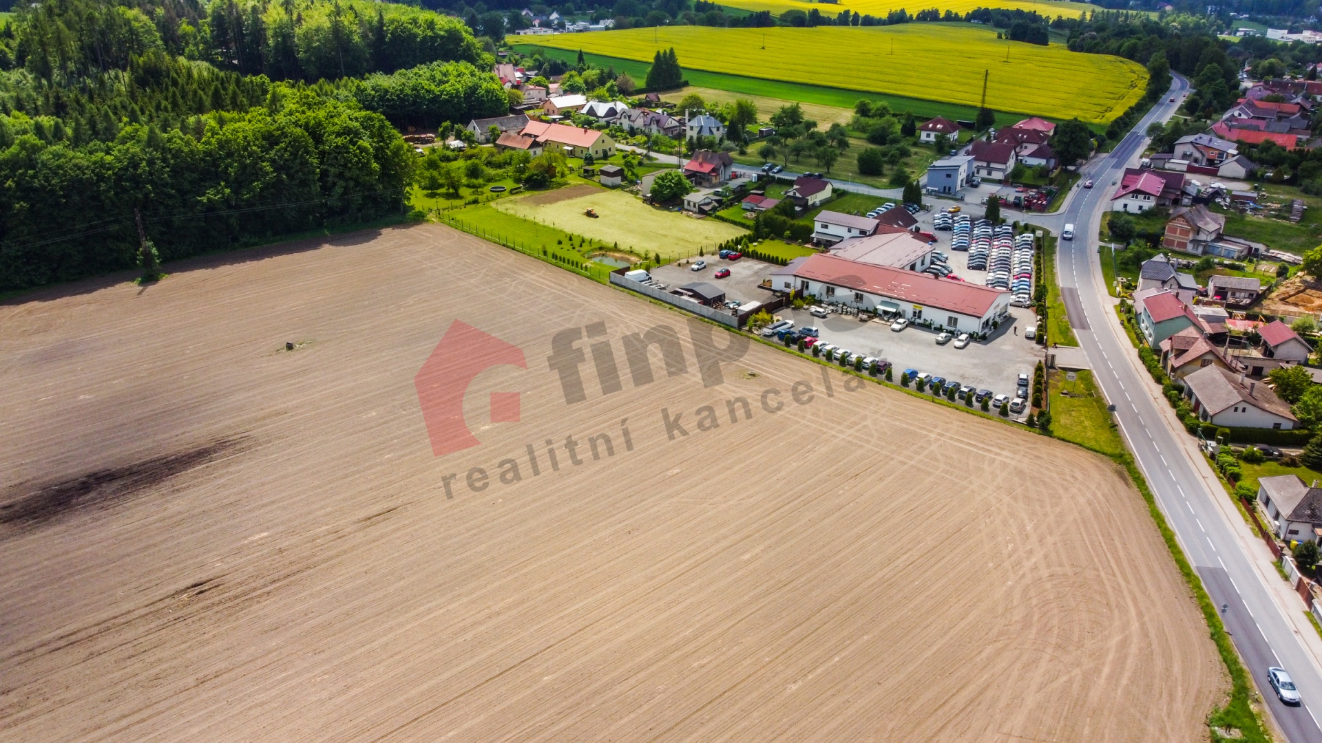 Rozkoš u Humpolce stavební pozemky 7357 m2