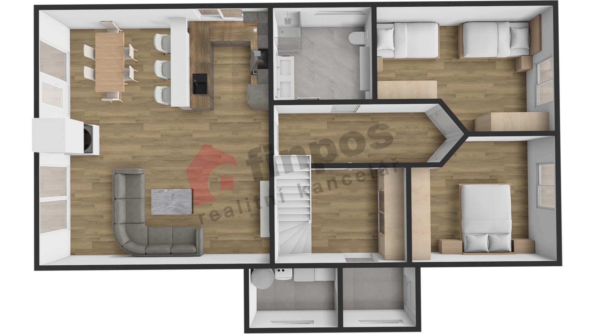 Novostavba - RD Načeradec 235 m2 s pozemkem 602 m2 - Načeradec - Olešná