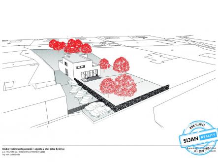 Pozemek Velká Bystřice, okr. Olomouc - vizualizace | Prodej - pozemek pro bydlení, 2 265 m²