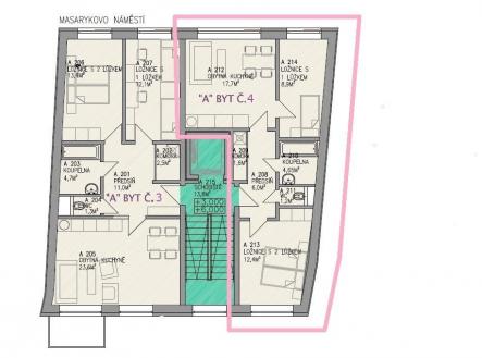 . | Prodej bytu, 3+kk, 66 m²