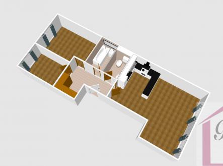Pronájem bytu, 3+kk, 70 m²