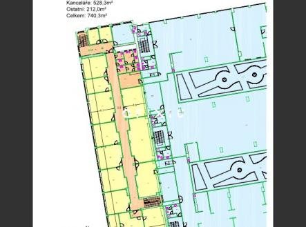 Přístavba 2NP | Pronájem - kanceláře, 740 m²