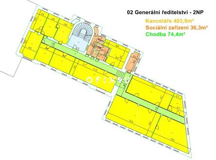 Olomoucká 7 2NP | Pronájem - kanceláře, 514 m²