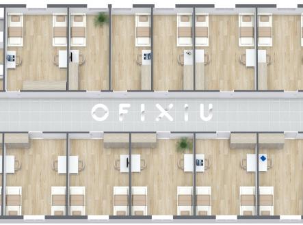 UBYTOVNA - 1. Floor - 3ffD Floor Plan (1) | Pronájem bytu, 1+kk, 16 m²