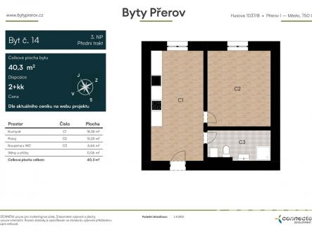 byt 14.jpg | Prodej bytu, 2+kk, 40 m²