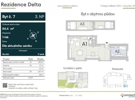Snímek7.JPG | Prodej bytu, 2+kk, 45,3 m²