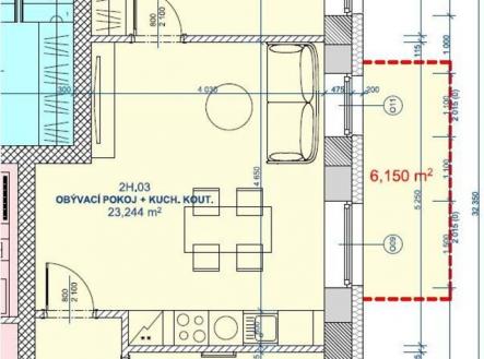 pudorys-bohutin.jpg | Prodej bytu, 2+kk, 46 m²