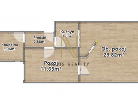 rozmery-byt-1.jpg | Prodej bytu, 2+1, 49 m²