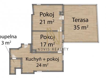 rozmery-byt-1.jpg | Pronájem bytu, 3+kk, 100 m²