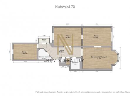 pudorys-klatovska-73.jpg.jpeg | Pronájem bytu, 3+1, 120 m²