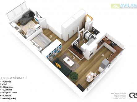 Fotka 22 | Pronájem bytu, 2+kk, 64 m²