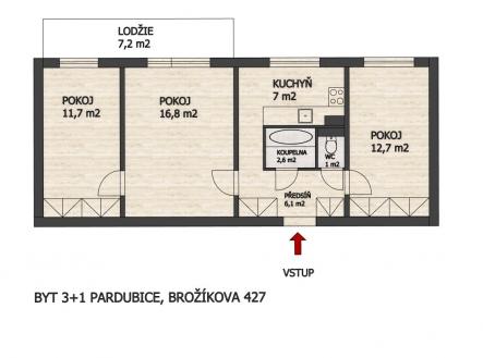 foto: 1 | Prodej bytu, 3+1, 59 m²