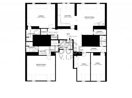 Půdorys | Prodej bytu, 5+1, 158 m²