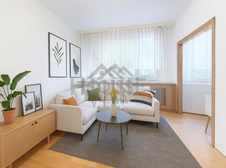 Obývací pokoj | Prodej bytu, 3+1, 61 m²