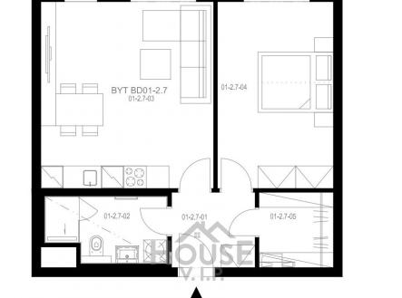 1.2.7. nove | Prodej bytu, 2+kk, 54 m²