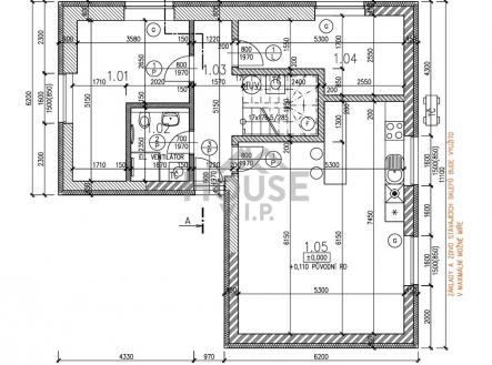 BD Roztoky pudorys 1NP new | Prodej - dům/vila, 162 m²
