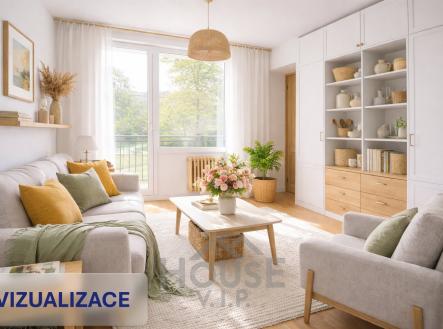 OBYVAK - VIZUALIZACE | Prodej bytu, 3+1, 64 m²