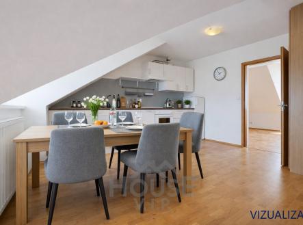 vizualizace - kuchyn 1 | Prodej bytu, 2+1, 57 m²