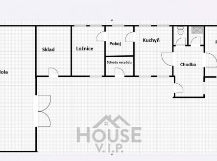 půdorys | Prodej - zemědělský objekt, 1 800 m²