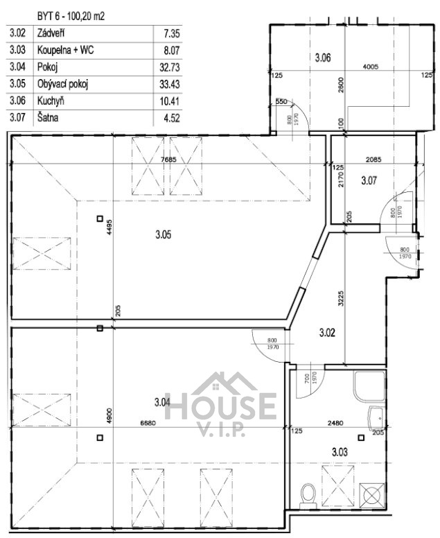 Prodej bytu 2+1, 100 m2, Nučice, okres Praha - východ.