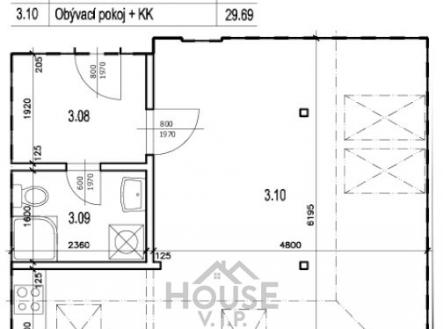 Prodej bytu, 2+kk, 43 m²