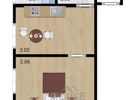 FLOR PLAN 2. NP 2kk | Prodej bytu, 2+kk, 60 m²