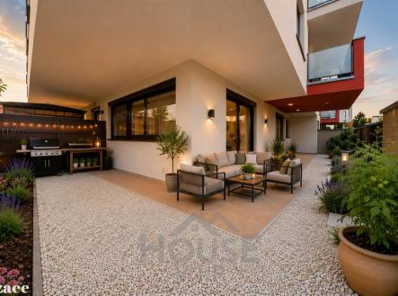 vizualizace zahrady 3 | Prodej bytu, 2+kk, 52 m²