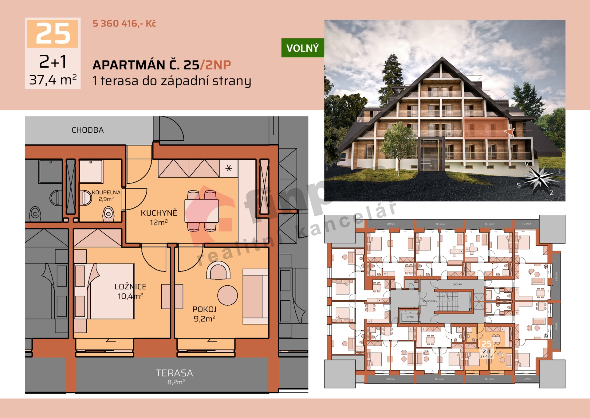 Prodej apartmánu v Krkonoších