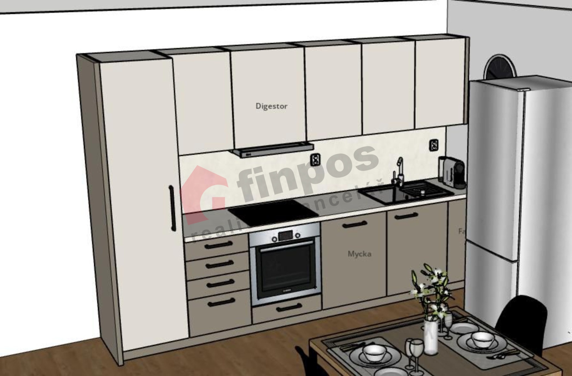 Pronájem bytu 1+kk 44 m² Nepilova, Beroun