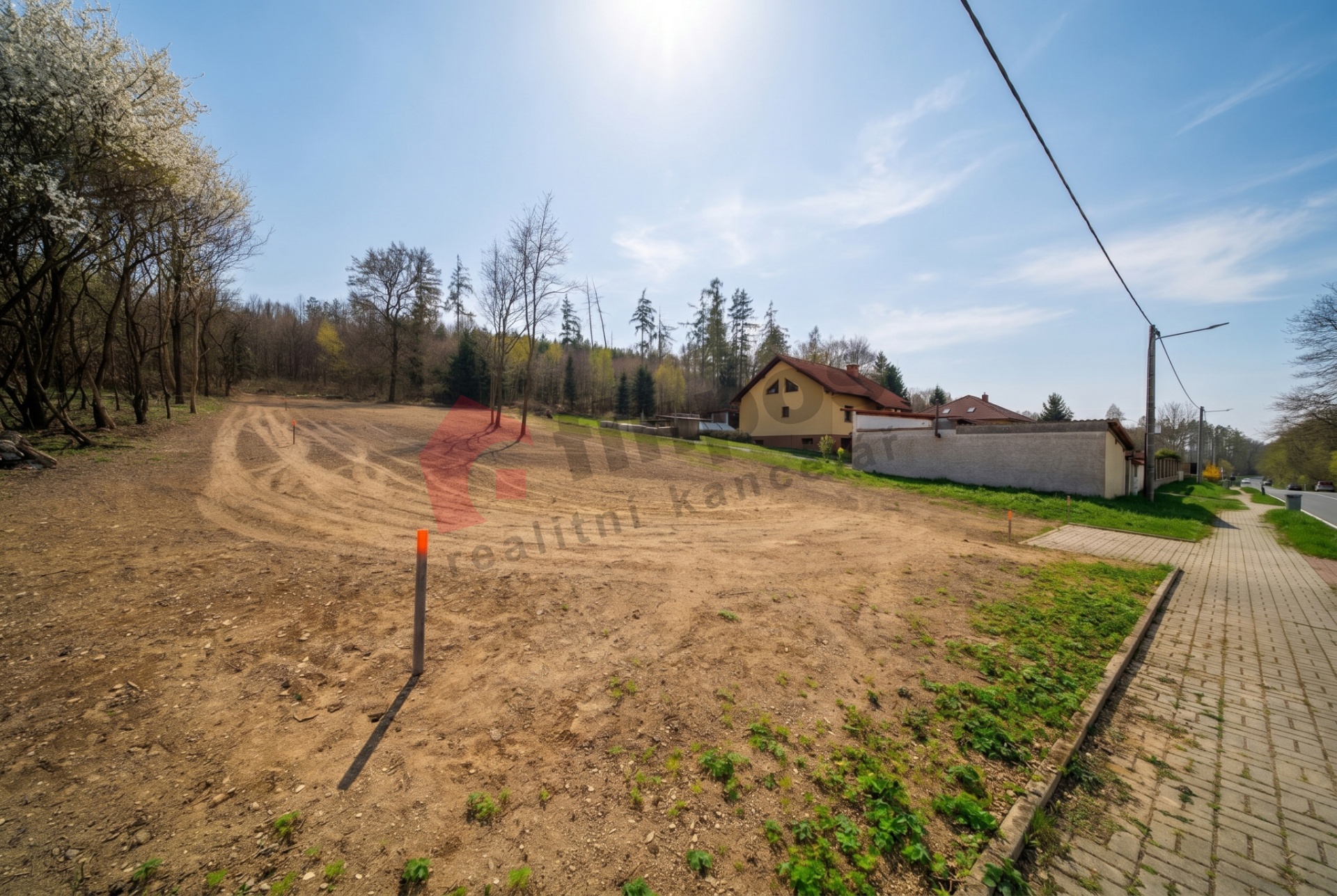 Prodej stavebního pozemku o výměře 1262m2 v obci Bolina