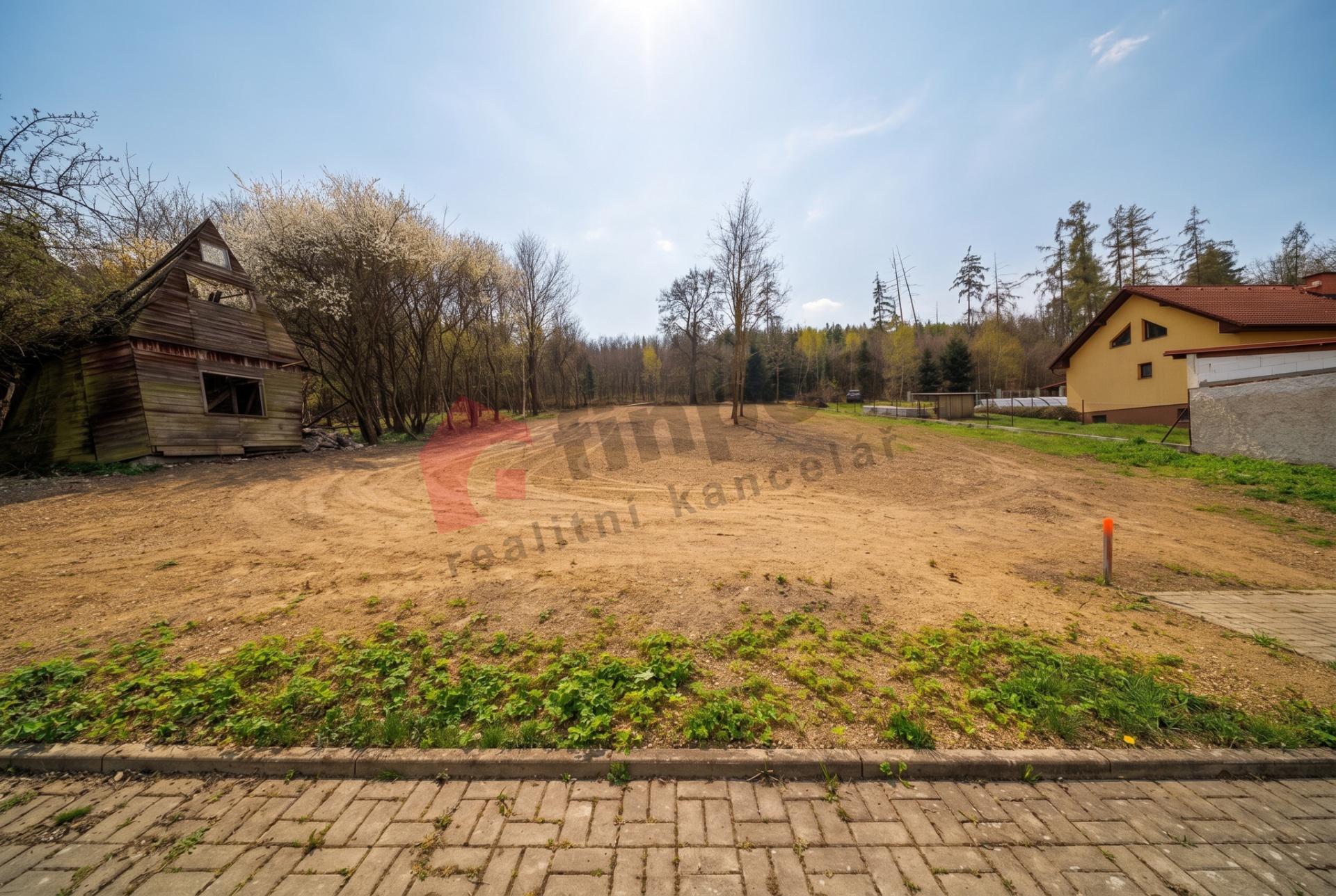 Prodej stavebního pozemku o výměře 1262m2 v obci Bolina