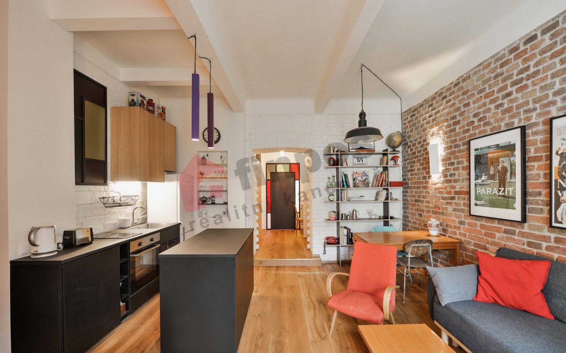Pronájem bytu 2+kk / 3kk, 62 m², Veverkova 33