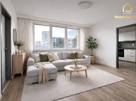 Vizualizace | Pronájem bytu, 2+1, 44 m²