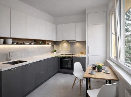 Vizualizace | Prodej bytu, 2+1, 53 m²