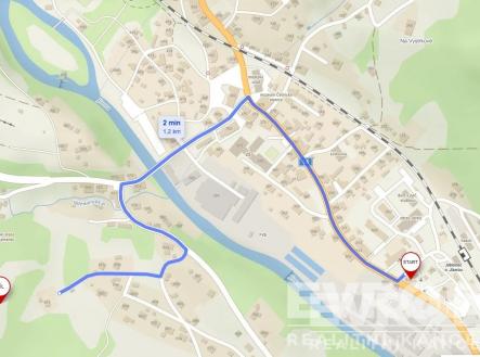 umístění na mapě | Pronájem bytu, 2+1, 63 m²