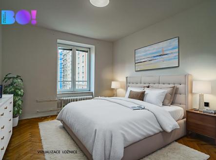 VIZUALIZACE LOŽNICE | Prodej bytu, 2+1, 60 m²