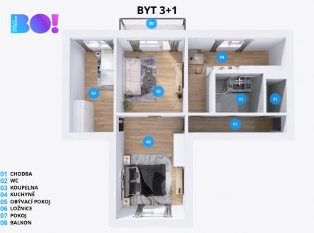 3.png | Prodej bytu, 3+1, 68 m²