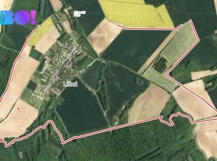 lisna-let.mapa.png | Prodej - pozemek, zemědělská půda, 103 172 m²