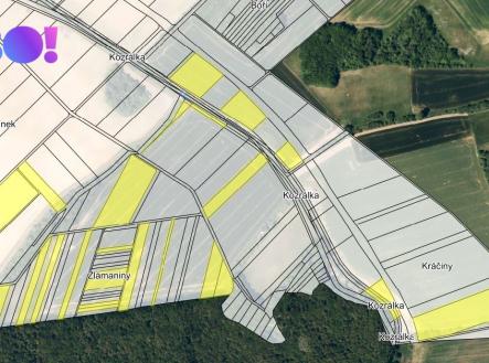 km-vyznacene-pozemky.jpg | Prodej - pozemek, zemědělská půda, 103 172 m²
